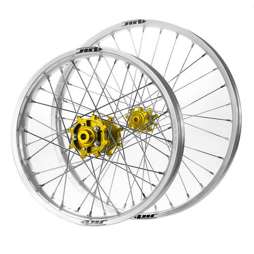 JTR Speedway Silver Rims / Gold Hubs Wheel Set