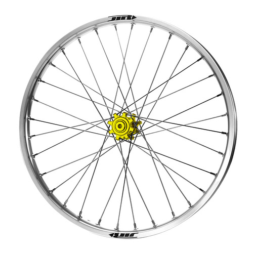 JTR Speedway Gold Hubs / Silver Rims Front Wheel 23*1.60