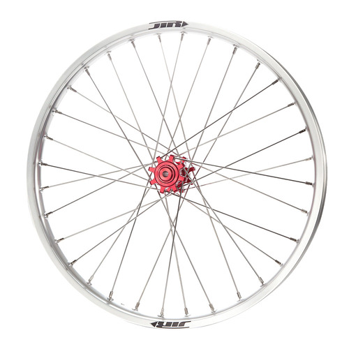 JTR Speedway Red Hubs / Silver Rims Front Wheel 23*1.60