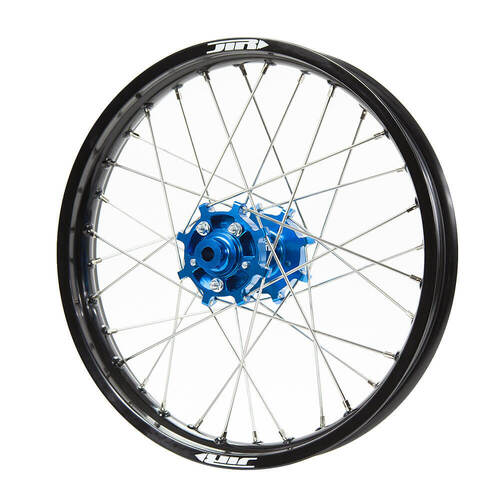 JTR Speedway Blue Hubs / Black Rims Rear Wheel 19*2.15