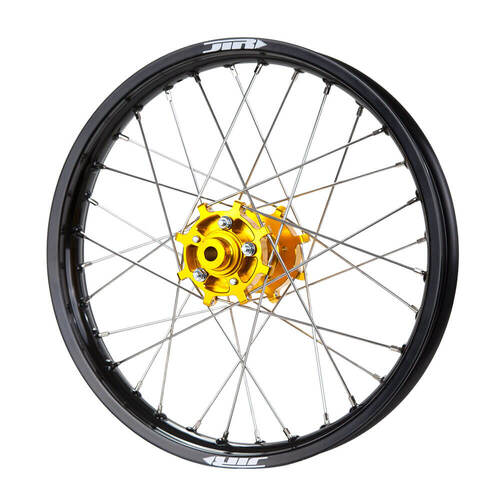 JTR Speedway Black Rims / Gold Hubs Rear Wheel