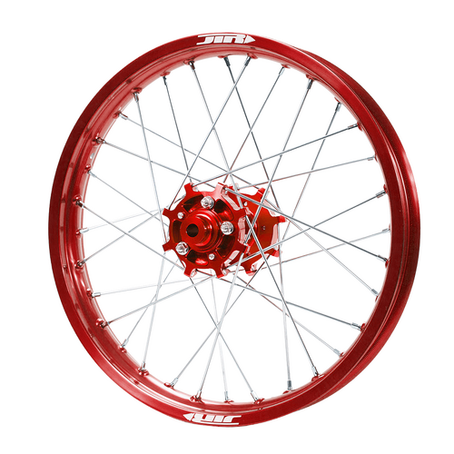 JTR Speedway Red Hubs / Red Rims Rear Wheel 19*2.15