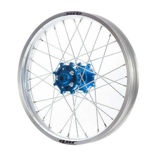 JTR Speedway Blue Hubs / Silver Rims Rear Wheel 19*2.15