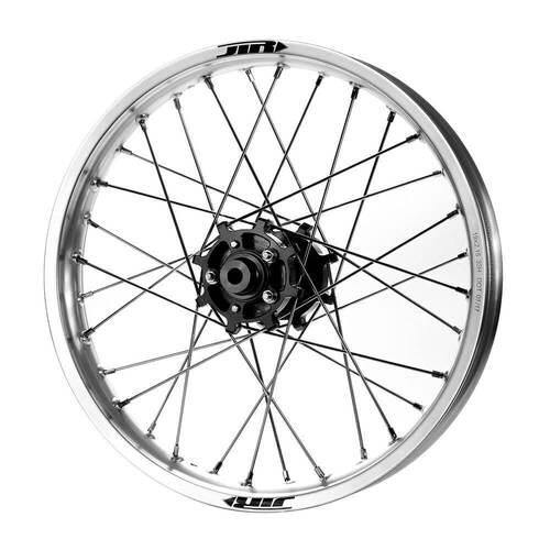JTR Speedway Silver Rims / Black Hubs Rear Wheel