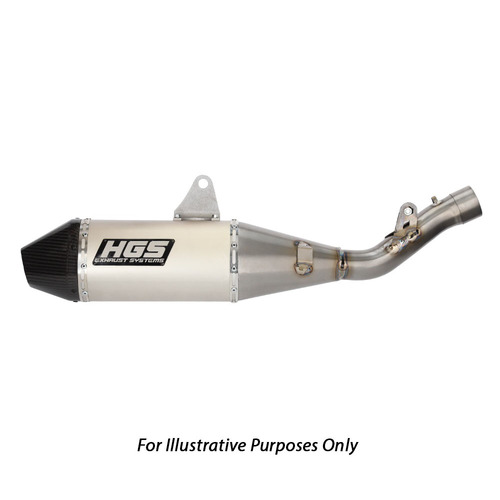HGS Kawasaki 4 Stroke Titanium Carbon Silencer KX 250 2017-2024 (Fits Only on HGS Headpipe)