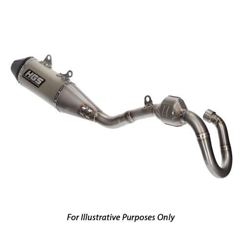HGS Kawasaki Complete Titanium Carbon Exhaust System KX 250 F 2025