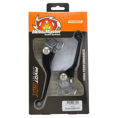 Moto-Master Honda Black MX Pivot Brake & Clutch Lever Set