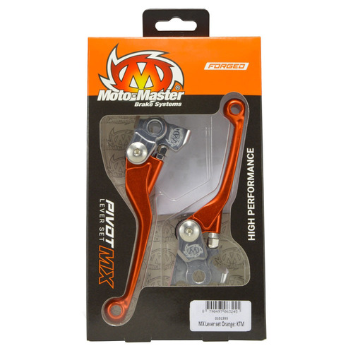 Moto-Master Husqvarna Orange MX Pivot Brake & Clutch Lever Set