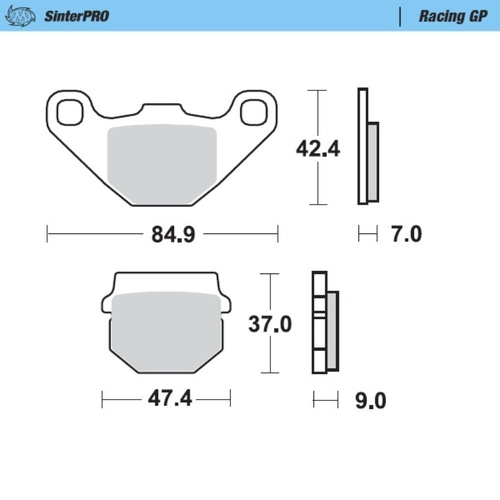 Moto-Master Suzuki SinterPro Racing GP Rear Brake Pads
