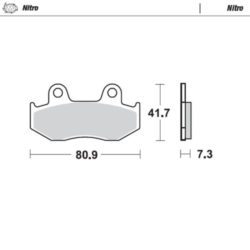 Moto-Master Honda ATC 250 R 1985-1986 Nitro Front Brake Pads