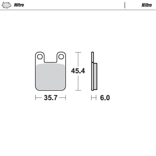 Moto-Master Gas Gas PAMPERA 125 1996-2003 Nitro Rear Brake Pads