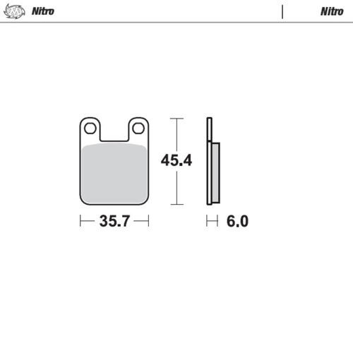 Moto-Master Gas Gas PAMPERA 250 1996-1999 Nitro Rear Brake Pads
