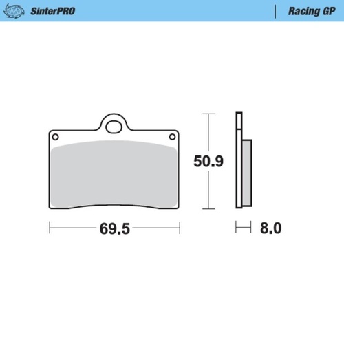 Moto-Master Husqvarna SinterPro Racing GP Left Front Brake Pads (MM-090612)