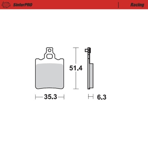 Moto-Master Aprilia SinterPro Racing Rear Brake Pads (MM-090711)