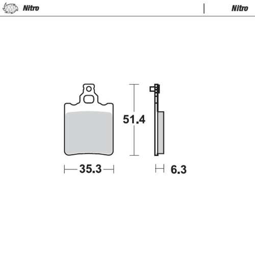 Moto-Master Aprilia Nitro Rear Brake Pads (MM-090721)