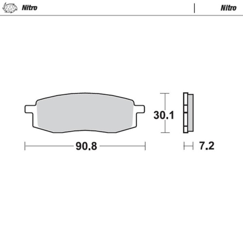 Moto-Master Yamaha Nitro Sport Left Front Brake Pads (MM-090921)