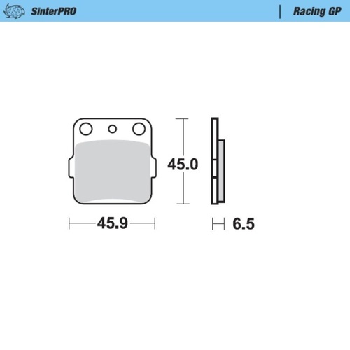 Moto-Master Honda SinterPro Racing GP Left Front Brake Pads