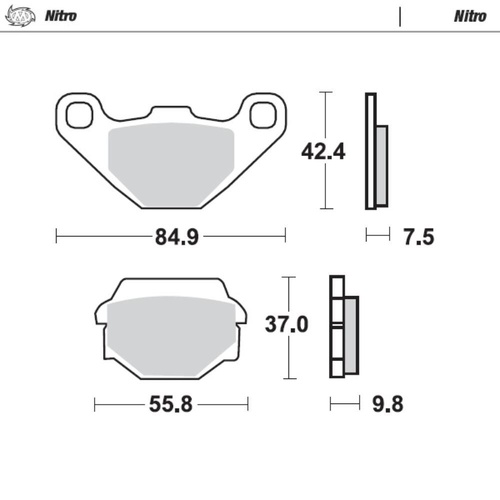 Moto-Master Kawasaki SinterPro Racing GP Rear Brake Pads (MM-091121)