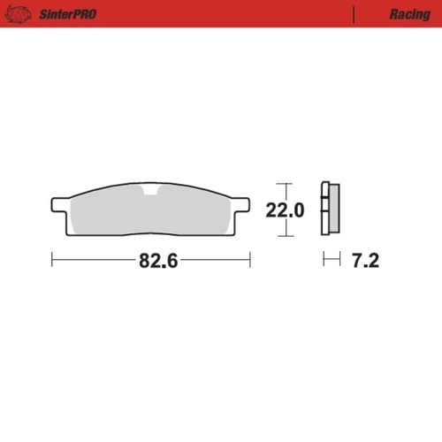 Moto-Master Yamaha YZ 85 2002-2025 SinterPro Racing Front Brake Pads