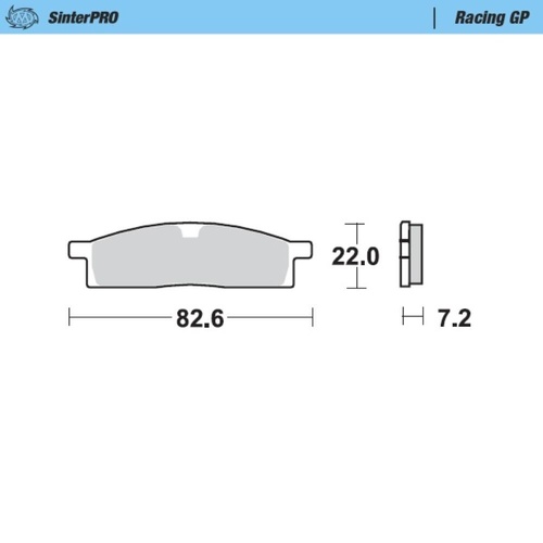 Moto-Master Yamaha YZ 80 1993-2001 SinterPro Racing GP Front Brake Pads