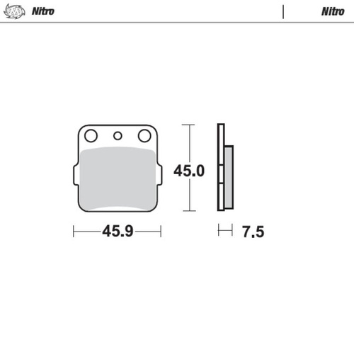 Moto-Master Honda ATC 200 X 1983-1985 Nitro Front Brake Pads