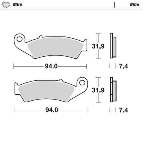 Moto-Master Honda Nitro Sport Left Front Brake Pads (MM-091721)