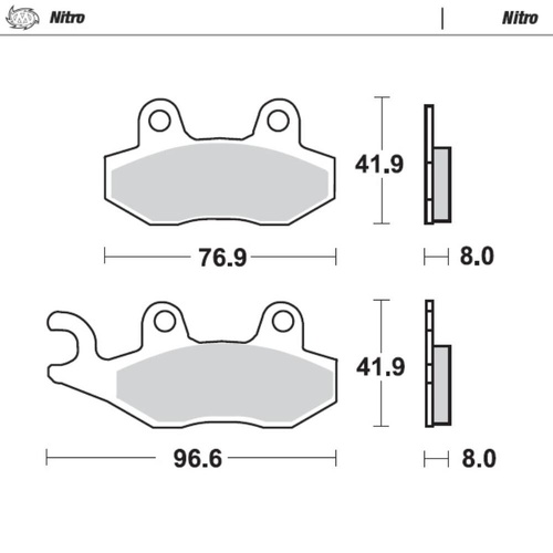 Moto-Master Yamaha YZ 250 1985-1997 Nitro Front Brake Pads