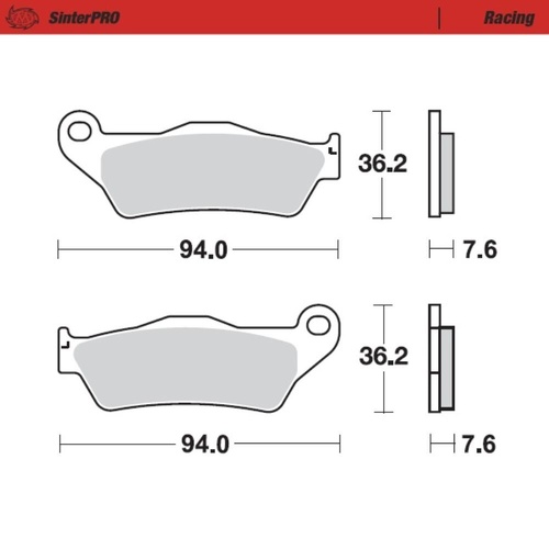 Moto-Master Gas Gas EX 300 2021-2025 SinterPro Racing Front Brake Pads