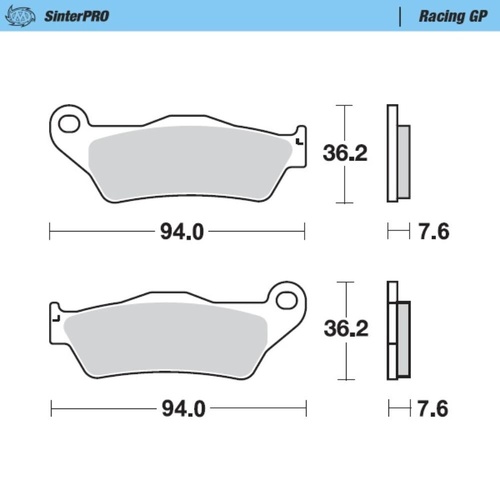 Moto-Master Husqvarna FX 350 2017 Front Caliper Brake Pads