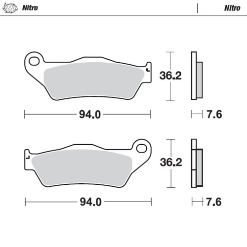 Moto-Master Husqvarna TC 510 2004-2010 Nitro Front Brake Pads