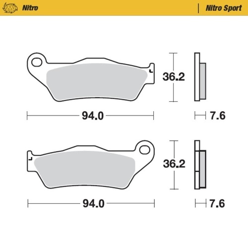Moto-Master Ducati Nitro Rear Brake Pads
