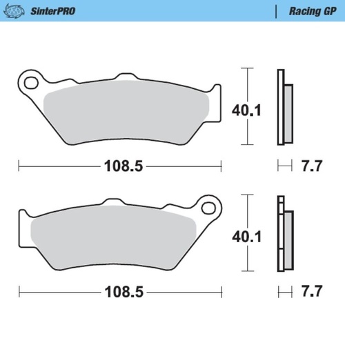Moto-Master Husqvarna FR 450 RALLY 2016-2017 SinterPro Racing GP Front Brake Pads