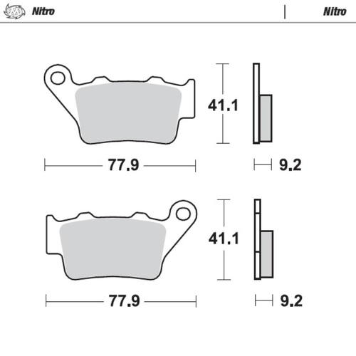 Moto-Master Royal Enfield Nitro Rear Brake Pads