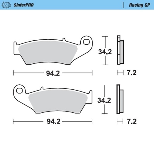 Moto-Master Beta RR 480 4T RACING 2019-2025 Front MXC Caliper (MM-210106 & MM-210107) Brake Pads