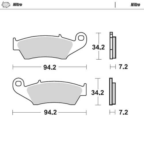 Moto-Master Honda XR 250 R 1996-2004 Nitro Front Brake Pads