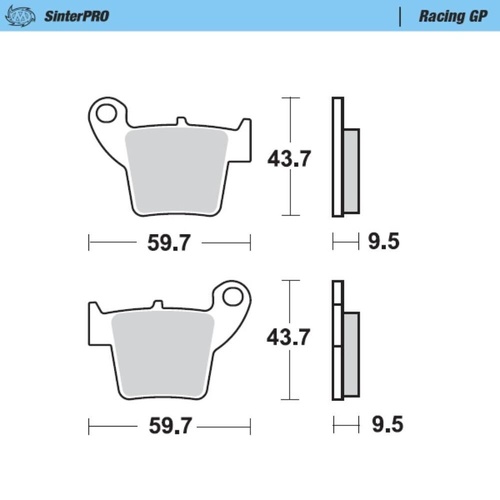 Moto-Master Honda Nitro Left Front Brake Pads (MM-094312)