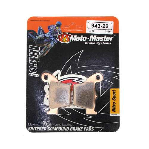 Moto-Master Honda Nitro Sport Rear Brake Pads CRF 150 R 2007-2024