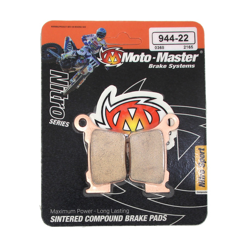 Moto-Master Husqvarna Nitro Sport Rear Brake Pads TC 450 2005-2010