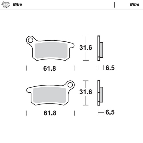 Moto-Master Husqvarna Nitro Front Brake Pads (MM-094621)