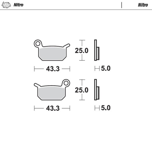 Moto-Master Gas Gas MC-E 5 2021-2023 Nitro Rear Brake Pads
