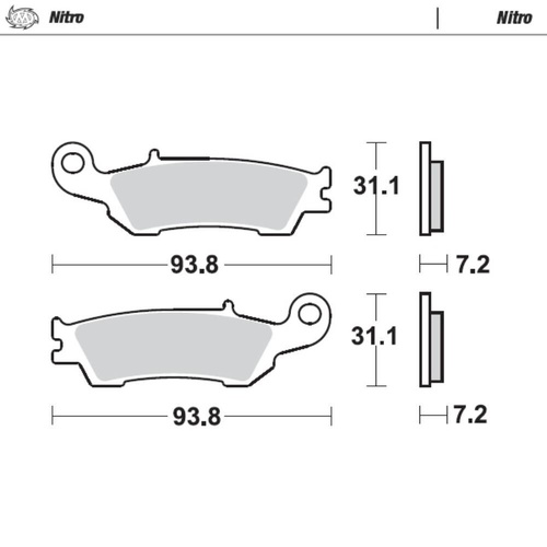 Moto-Master Yamaha Nitro Sport Left Front Brake Pads (MM-094921)