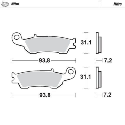 Moto-Master Yamaha WR 450 F 2016-2020 Nitro Front Brake Pads