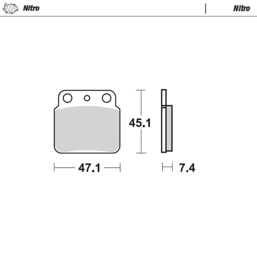 Moto-Master Kawasaki Nitro Rear Brake Pads (MM-095221)