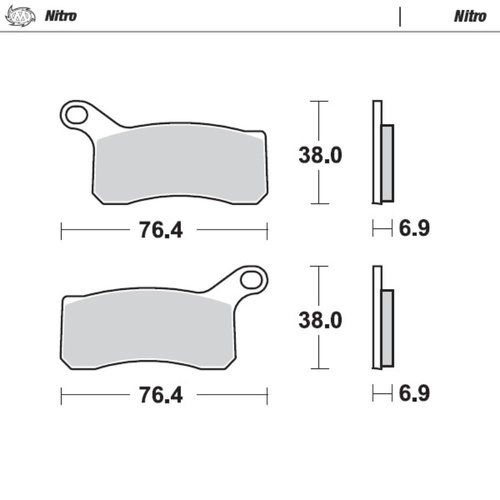 Moto-Master KTM 505 SX ATV 2010-2013 Nitro Front Brake Pads