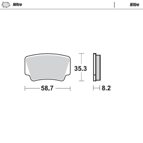 Moto-Master KTM 450 XC-F 2008-2010 Nitro Rear Brake Pads