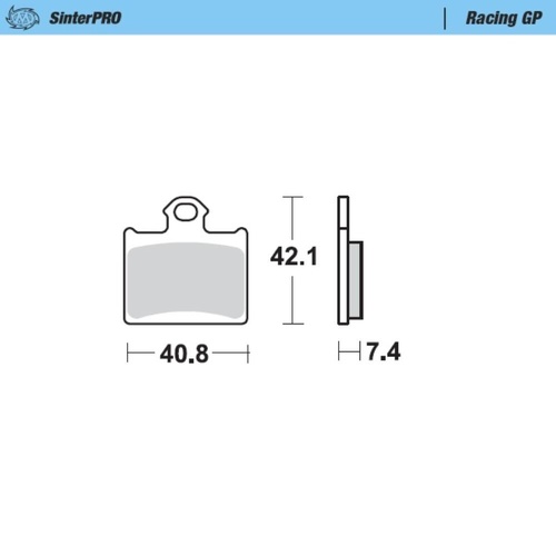 Moto-Master Husqvarna TC 85 (17/14) 2014-2020 SinterPro Racing GP Rear Brake Pads
