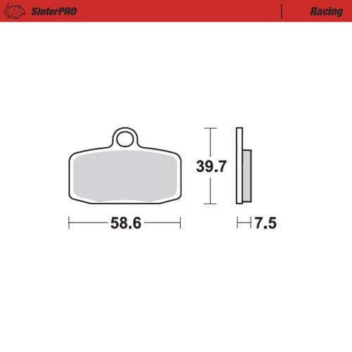 Moto-Master Husqvarna SinterPro Racing Left Front Brake Pads (MM-097411)
