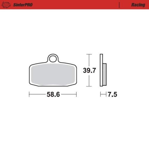 Moto-Master KTM 250 F FREERIDE 2018-2020 SinterPro Racing Front Brake Pads