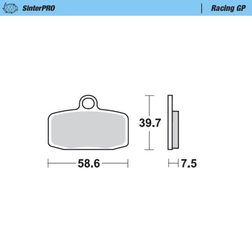 Moto-Master Husqvarna SinterPro Racing GP Left Front Brake Pads (MM-097412)