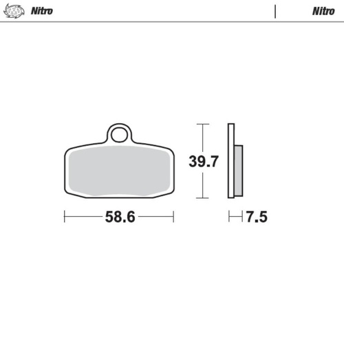 Moto-Master Husqvarna Nitro Sport Left Front Brake Pads (MM-097421)
